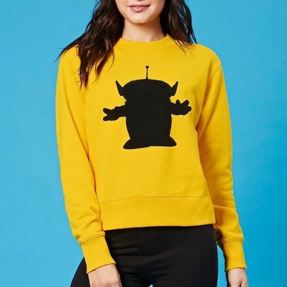 Toy Story alien Pullover Crop Sweater - Picture 2 of 8